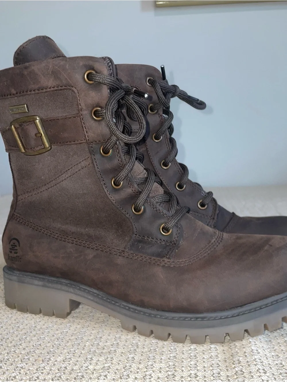 Kamik Women's Dark Brown Rogue Mid Waterproof Winter Boot Size 7.5